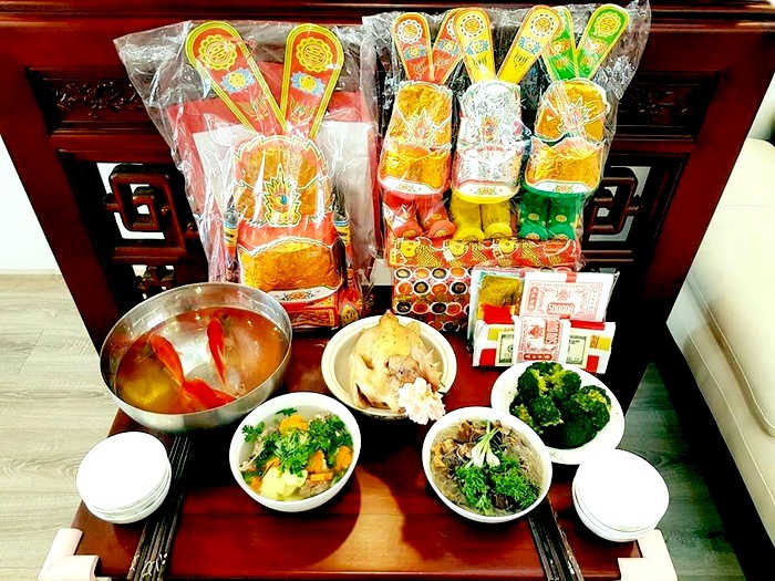 Mâm cúng ông Táo ngày 23 tháng chạp