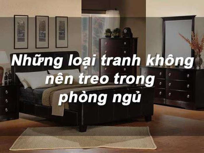 Điều cấm kỵ nên tránh khi treo tranh phòng ngủ