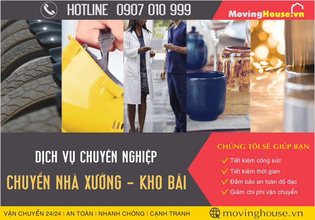 Dịch vụ chuyển kho xưởng trọn gói giá rẻ TPHCM