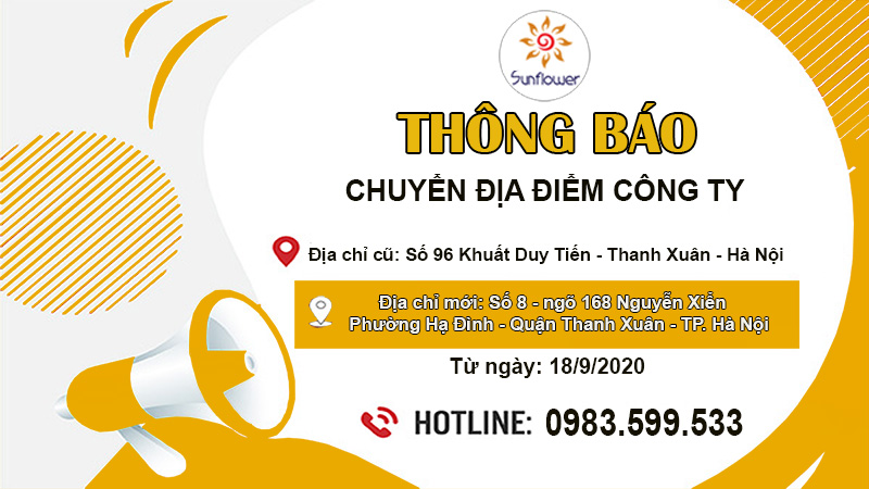 Mẫu thông báo chuyển văn phòng làm việc